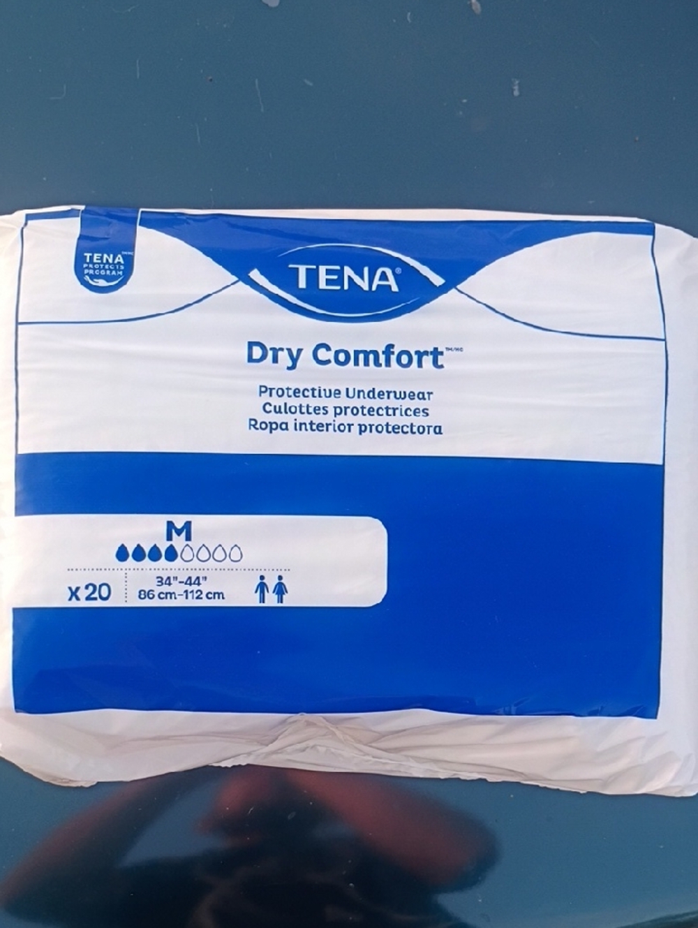 Dry Comfort Protective Underwear - Blue/White